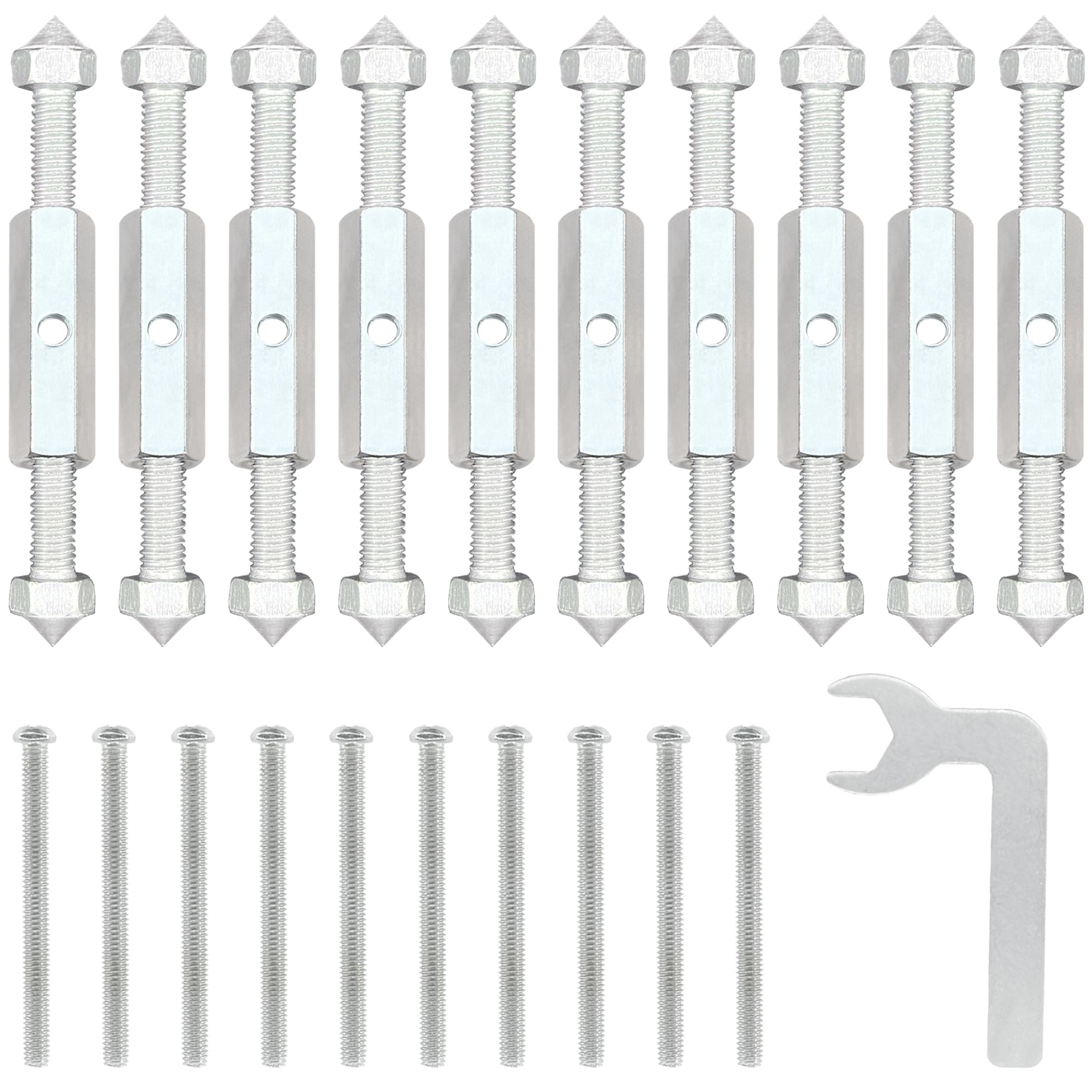 10 Sets Switch Socket Repair Tools, Switch Socket Cassette Screws Support Rod (silver)