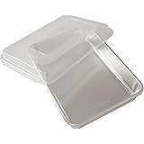 Nordic Ware Natural Aluminum Commercial Cake Pan with Lid, Rectangle Pan with Lid