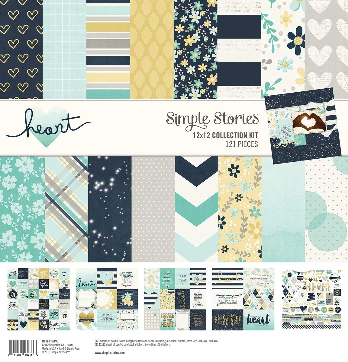 SIMPLE STORIES 10498 Heart Collection 12X12, One Size