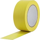 ProTapes Pro 50 Premium Vinyl Safety Marking and Dance Floor Splicing Tape, 6 mils Thick, 36 yds Length x 2" Width, Yellow (Pack of 1)