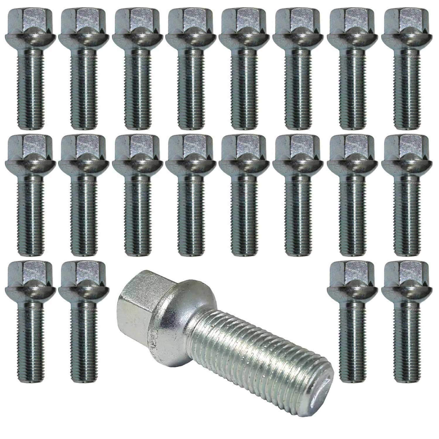 10 Bulloni Ruota M12x1,25 45mm Per Alfa Romeo, Fiat, Citroen - Zincati Blu Classe 10.9 - Foto 4