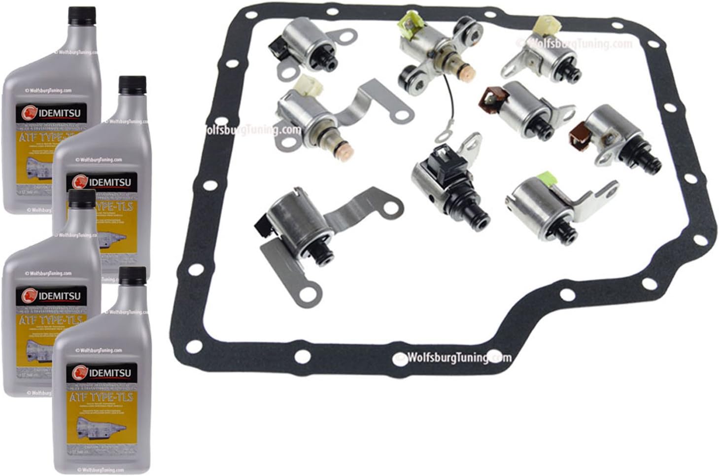 amazon com wolfsburg tuning 1 8t vr6 tdi transmission solenoid set fits vw mk4 gti jetta tiptronic 5 speed automatic 02 05 automotive amazon com