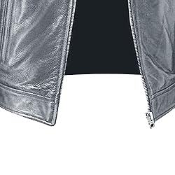 SWJGLITTR Men Slim Fit Motorcyle Leather Jacket