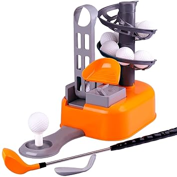 Iplay Ilearn Golf Toys Set Golf Ball Game Sports Gaming Clubs Learning Active Early Educational Outdoors Exercise Toy For 3 4 5 6 7 Year