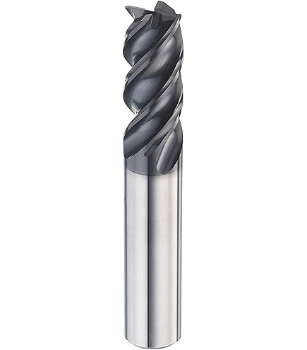 thumbnail image 2 of SPEED TIGER Carbide End Mills - 45° Helix, 1/4", 4 Flute (5-Pack) 2 of 10