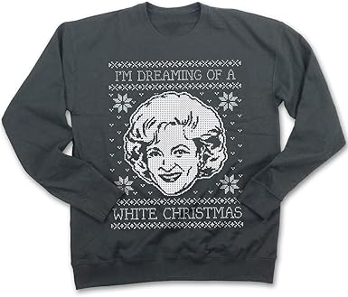 white holiday sweater