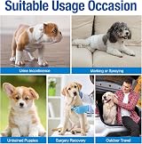 Pet Soft Male Dog Nappies 12 Count Disposable Wraps 30-48 cm Waist view 7