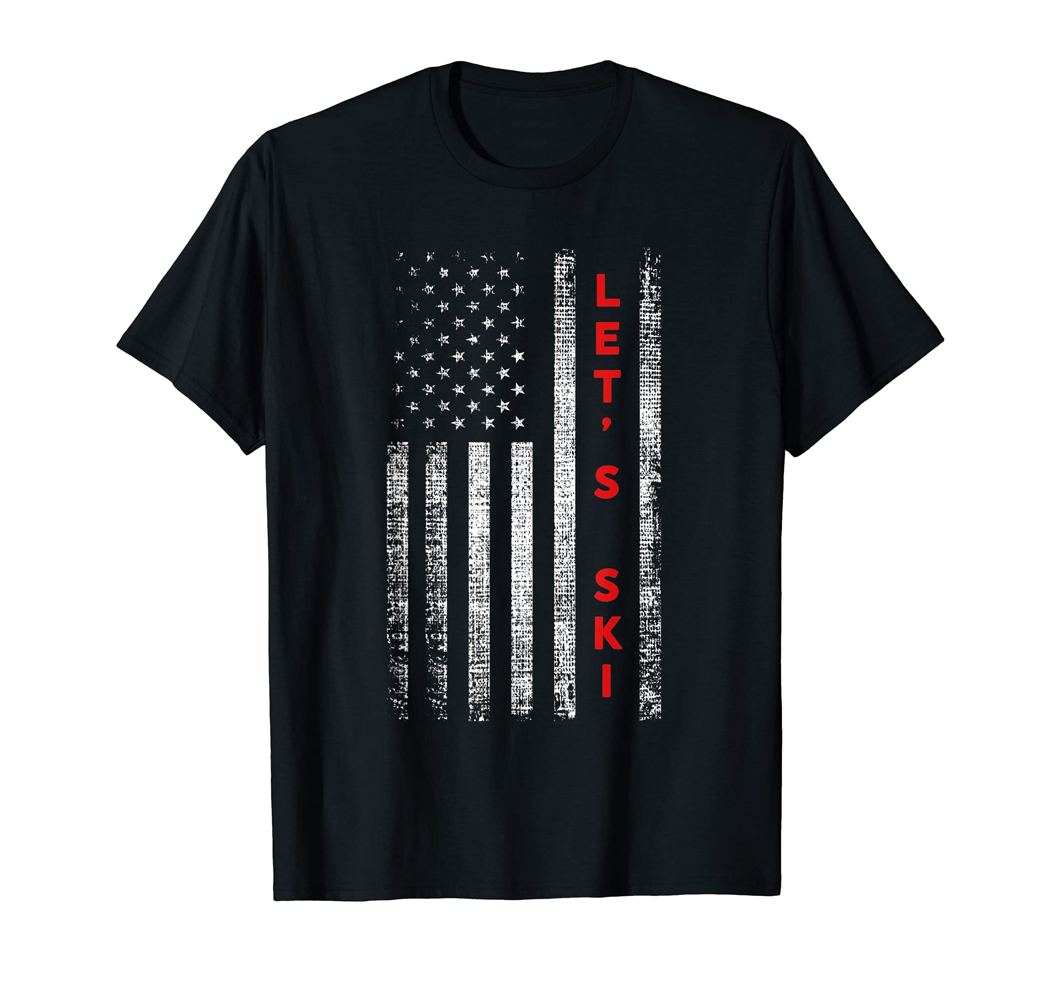 Patriotic Skiing T-Shirt