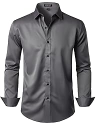 JEMITOP Men's Stretch Wrinkle Free Dress Shirts