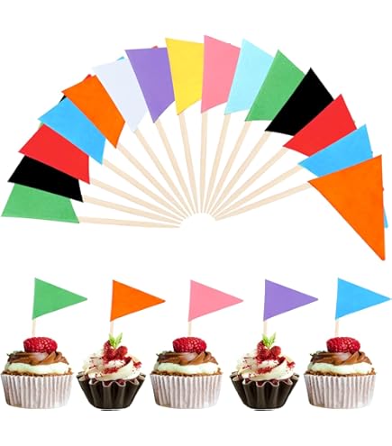 Mini Flaglets 100 Pack Small Stick Flags Mflagperft Blank Toothpick Flags Labeling ...