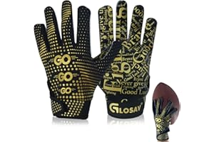 GLOSAV Football Gloves for Kids, Youth, and Adults - Super Sticky Silicone Receiver Gloves for Men and Women