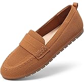 DREAM PAIRS Loafers for Women Penny Knitted Loafer Casual Comfortable Slip On Flats Work Business Walking Shoes