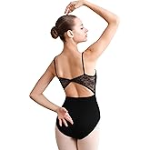 Tegmk Women Camisole Dance Leotard for Ballet, Gymnastics Outfit, Full Front Lining