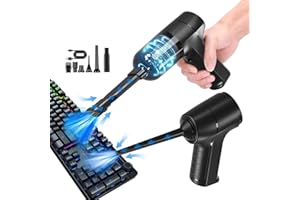 Meudeen Battery Operated Air Duster for Keyboard Cleaning, Cordless, Powerful, Energy-Efficient (Air-02)