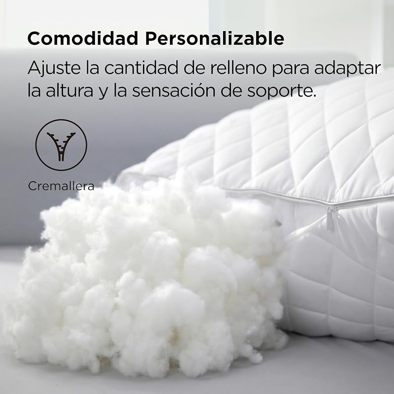 Almohada Antialérgica 2 Unidades - 40x80 Transpirable Antialérgica