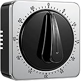 Searon Kitchen Timers for Cooking, Mechanical Wind-Up Timer, Magnetic | Battery-free 60-minute countdown with a clear ring and simple manual operation for baking, eggs, coffee