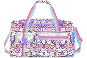 NLDOHUTO Kids Duffle Bag Girls Travel Bag Boys Overnight Bag for Girls and Woman Tote Bag Sleepover Bag for Girls Gym Dance Bag with Shoes Compartment