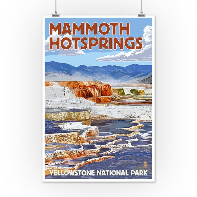 Yellowstone National Park Wyoming Mammoth #winter #park #hot #springs Yellowstone National Park Wyoming Mammoth