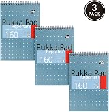 Pukka Pad Reporter’s Pad 3 Pack Blue 160 Pages 80GSM Wirebound 14x20.5cm view 2