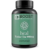 BoostCeuticals Essiac Tea Capsules 180 Count Vegan No Stearates No Silica GMO-Free Potent 900mg Serving - Immune Support & Detox Antioxidants Supplement