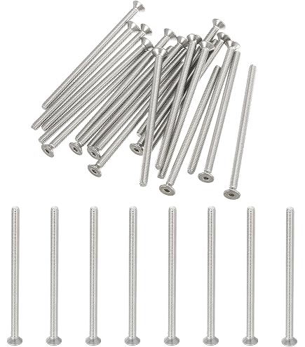 Lexar Industrial 2000-Pack #8-32 X 3/4" Phillips Flat Head Machine Screws – Zinc Finish, Steel