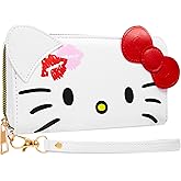 Hello Kitty Womens Wallet, Zip-Around Purse with Card Slots and Coin Pocket