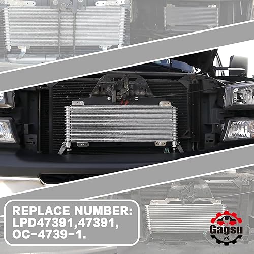 LPD47391 Transmission Oil Cooler Kit 40k Low Pressure Compatible With Heavy Duty 40,000 GVW Max Low Pressure Drop Trans Cooler With Mounting Hardware In | Whizz Engine Oil Coolers & Kits - Foto 11