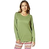 HUE womens Sleep and Lounge Pajama Separates, Christmas and Holiday Collection