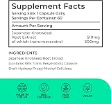 Love Life Supplements High Strength Trans-Resveratrol 98% 500mg 60 Caps view 2