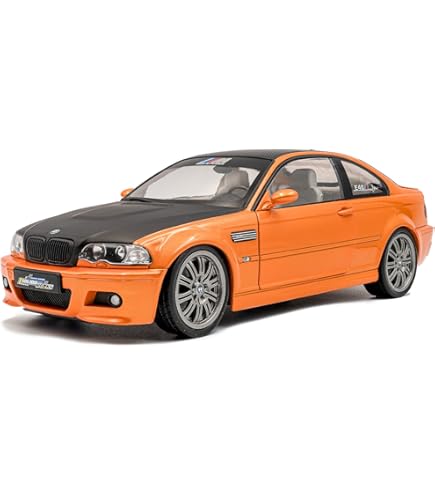Amazon.com: Solido S1806503 1:18 2003 BMW E46 CSL Coupe-Silver