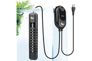 AQQA Aquarium Heater 200W for 45-80 Gallon Submersible Fish Tank Heater for Aquarium Betta Fish Heater Aquarium Thermostat Heater Freshwater and Saltwater (200W for 45-80 Gal)