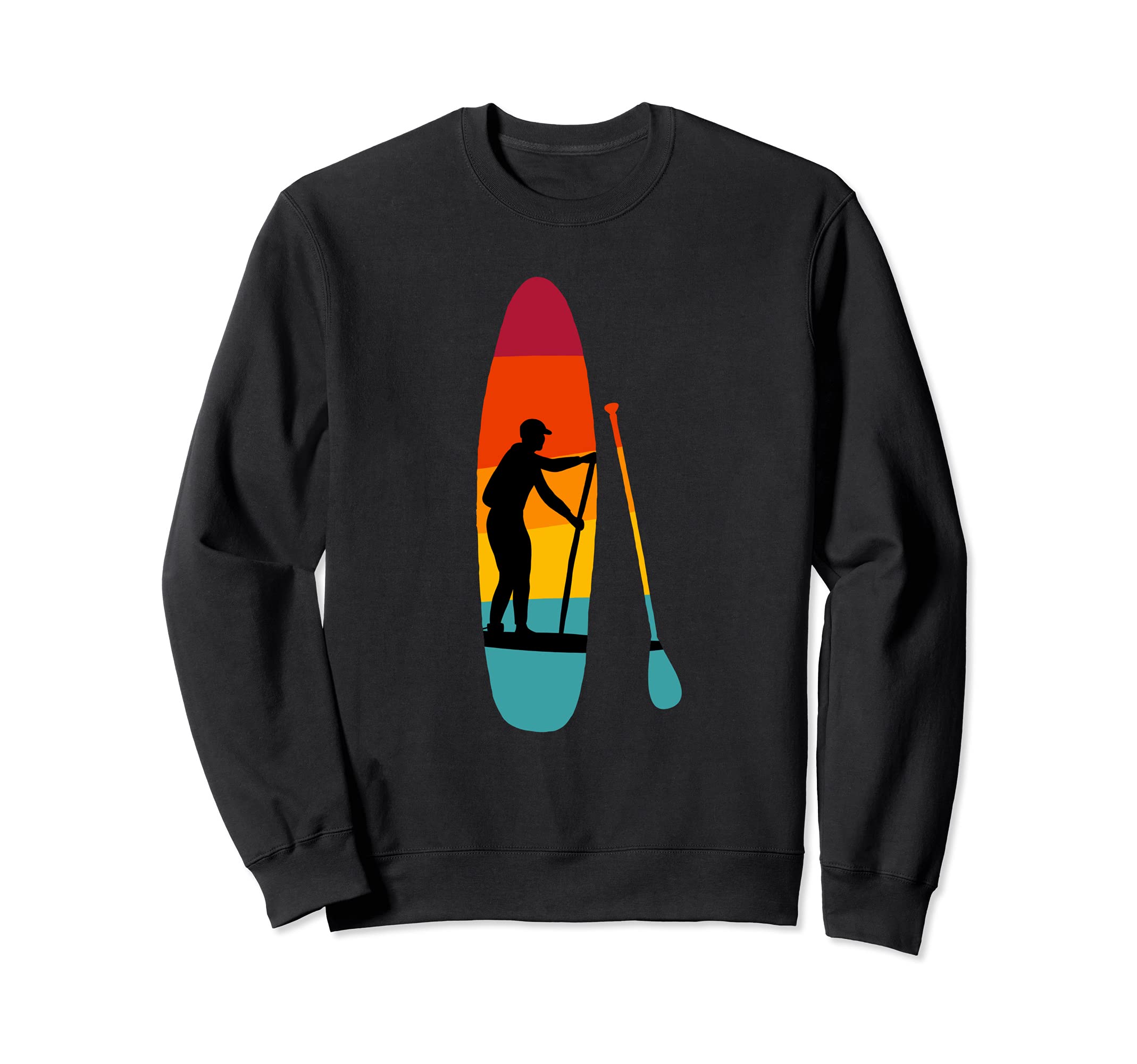Stand Up Paddleboard SUP Sunset Colors Graphic Sweatshirt