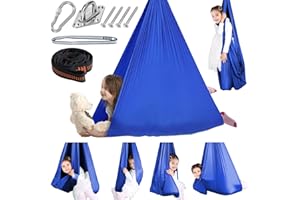 Chihee Sensory Swing Therapy Swing Hammock Indoor Outdoor for Kids, Hardware Included, Soft Breathable Nylon Cuddle Swing Joy Hammock for Child Adult with Autism, ADHD, Aspergers, Sensory Integration