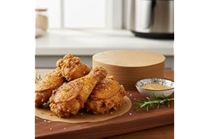 Parchment Paper Air Fryer Liner for Baking- 100 PCS 6 Inch Parchment Rounds Non-Stick, Round Baking Paper Liners Disposable f