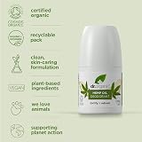 Dr Organic Hemp Oil Deodorant Aluminium Free 50ml Natural Vegan view 2