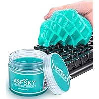 ASFSKY Gel mastic de nettoyage pour voiture, PC, clavier d'ordinateur portable, évent d'aération, intérieur de voiture, maiso