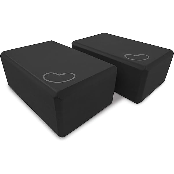 Amazon.com : Bean Products Yoga Blocks - 2 Pack, Black, Large : Yoga Blocks And Straps : Sports & Outdoors