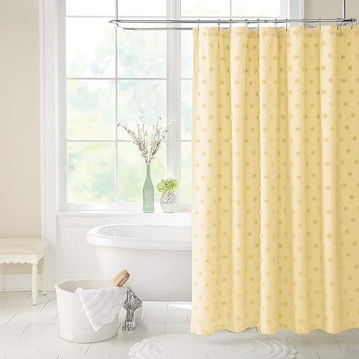 Amazon Com Brylanehome Georgia Chenille Shower Curtain Sunshine