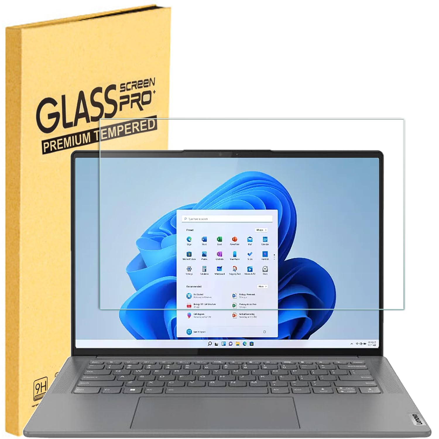 Photo 1 of 14.5 inch Tempered Glass Screen Protector for Lenovo Yoga Pro 7 / 7i & Yoga Slim 7 & Yoga Slim 7 Pro X & Yoga Pro 9i/Slim Pro 9i & ThinkPad P14s & Legion Slim 5 14.5" 9H Hardness, Ultra Clear Scratch Resistant
