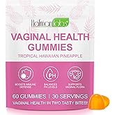 Vaginal Probiotics for Women, Ph Balance Vaginal Probiotics Gummies, Feminine Balance Womens Probiotic Vitamins Supplement,Improve Immune,Promote Vaginal Health - 60 Pineapple Gummies