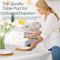 tablecloths by design Premium Table Pad Protector