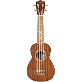 Lanikai MA-S 4 - String Ukulele, Soprano Mahogany Ukulele, with Rosewood Fingerboard