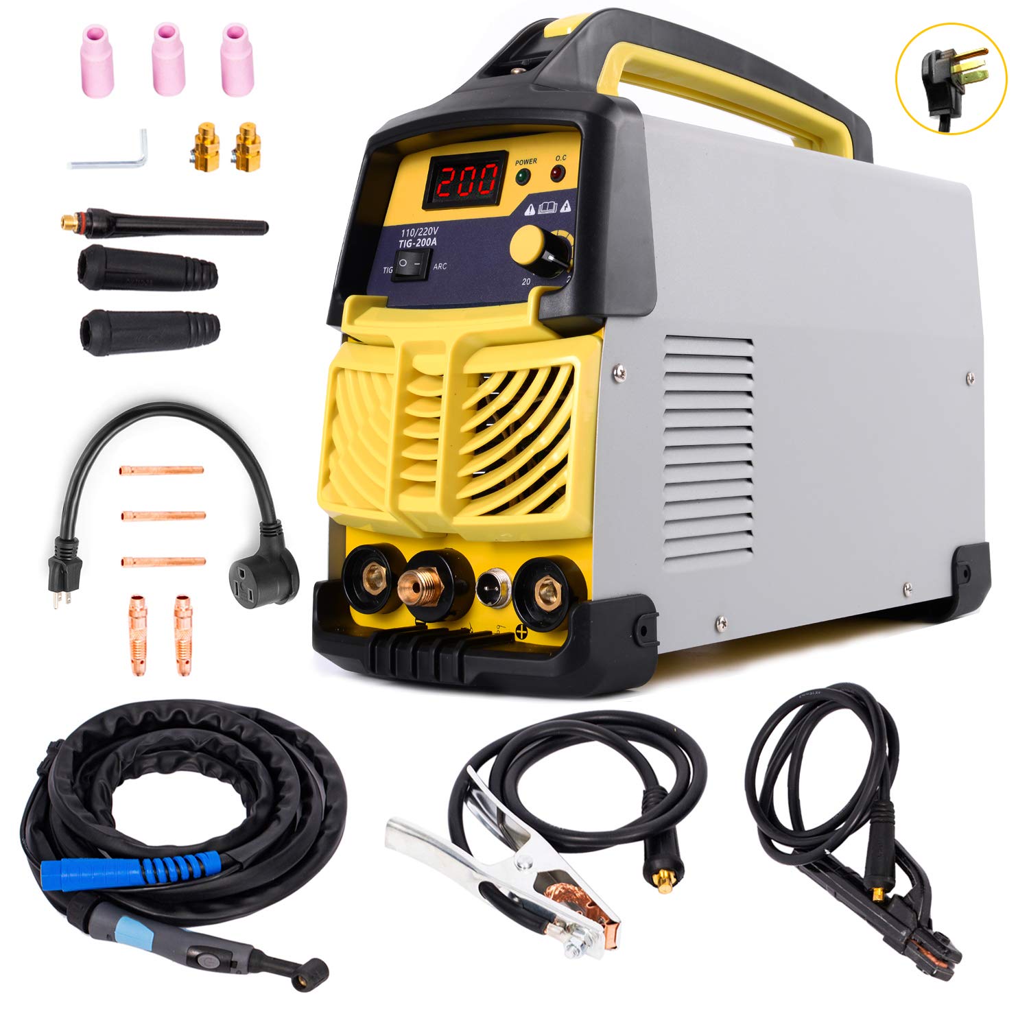 Black Friday S7 TIG 200 Welding Machine 200 Amp Gas HF TIG ARC Portable