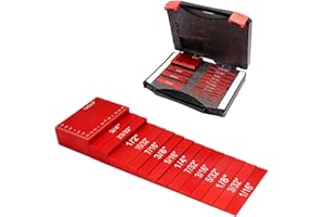 IFOCUTY Setup Blocks Height Gauge Set,15 PCS Aluminum Height Gauge Blocks Set for Router and Table Saw Accessories Woodworking Set Up, Bars Include Laser Engraved Size Markings