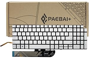 PAEBAI+ Replacement Laptop Keyboard Backlight for Dell inspiron 15 3501 3502 3505 5501 5502 5508 5584 5590 5593 5594 5598, in