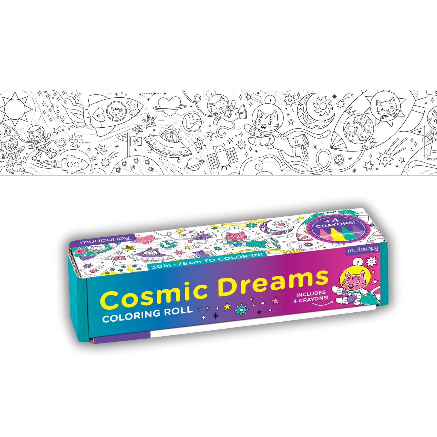 Cosmic Dreams Mini Coloring Roll
