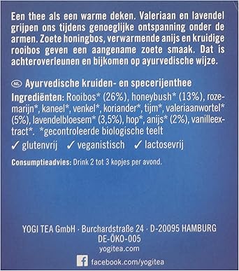 Yogi Biologique Nuit Calme Infusion 100 Bio Honeybush Valeriane Et Rooibos 12 Sachets Thermosoudes Et Sans Agrafe 21 6 G 310111 Amazon Fr Epicerie