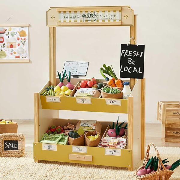 TINY LAND WOODEN PLAY STORE – PRETEND FARMERS...