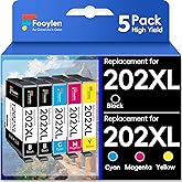 Fooylen Remanufactured Ink Cartridge Replacement for Epson 202XL Ink Cartridge Multipack Compatible with Epson Expression Home XP-5100 Workforce WF-2860 Printer (2B1C1M1Y)
