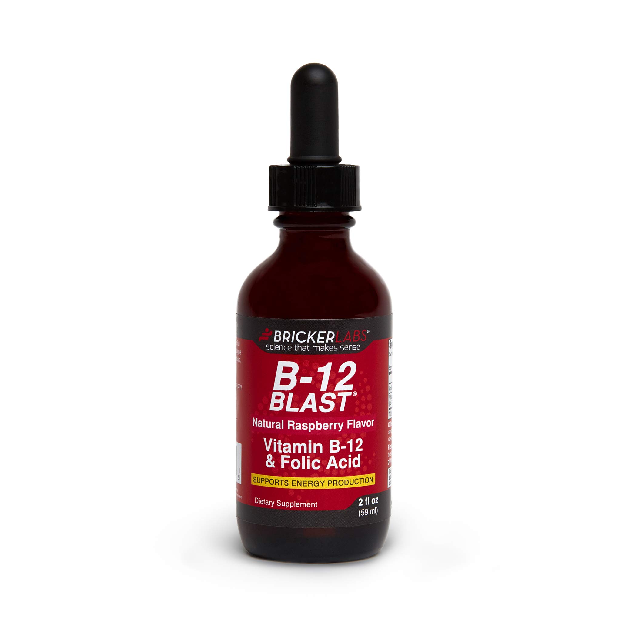B12 Blast Delicious Sublingual Liquid Vitamin B12 & Folic Acid